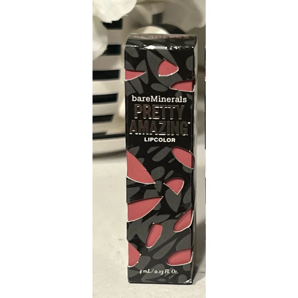 New BareMinerals Pretty Amazing Lip Color 4ml Full Size Shade Fearless